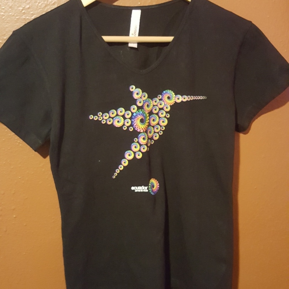 Ecuador v-neck ladies tshirt
